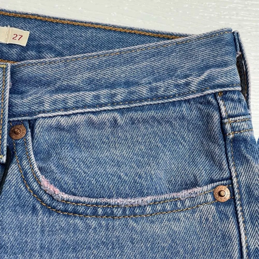 NWT Levi’s Premium Wedgie Jeans Medium Blue Wash with Pink Tint Size‎ 27 - Image 11