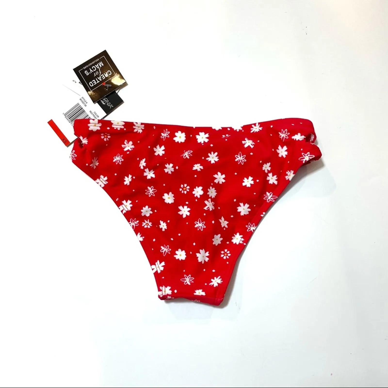 California Waves Red strappy  bikini swim bottom - Image 6