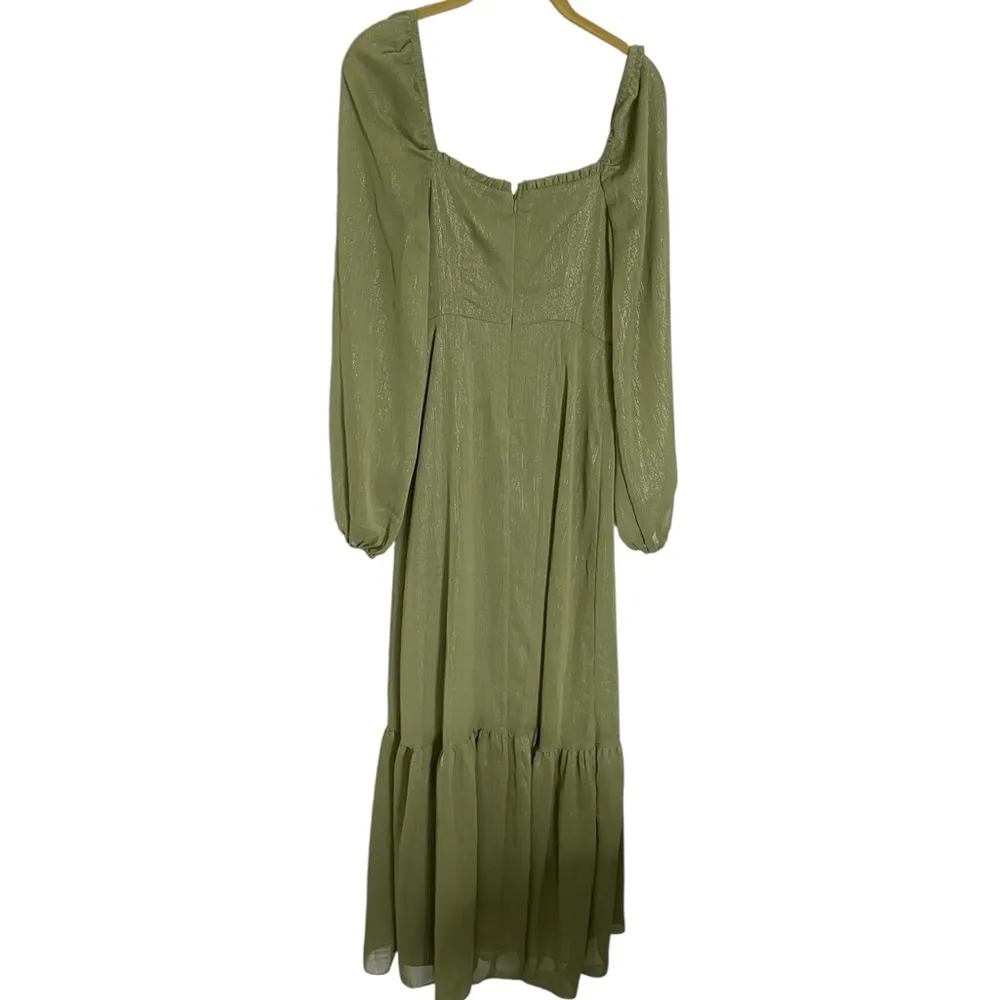 Bar III Olive Long Sleeve Dress - Image 4