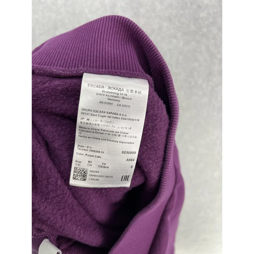 Escada Sport Women's Joggers Purple size Small Pockets Pull On Sweatpants - Image 3