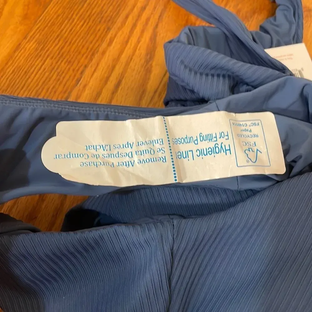 Andie The Bonita‎ One Piece Swimsuit Rib Bijou Blue size S  NWT - Image 7