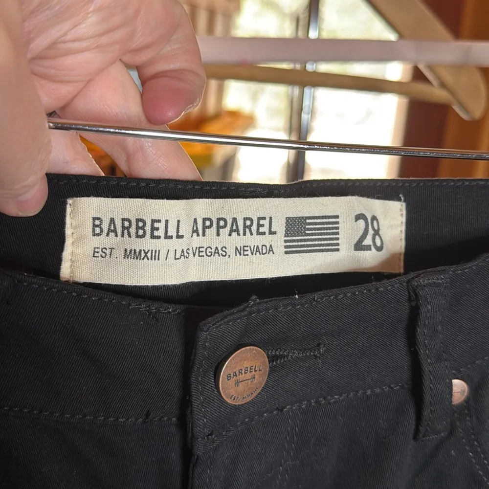 NWT Barbell Apparel Women’s Athletic Fit Chino Pant Black Size 28 - Image 8