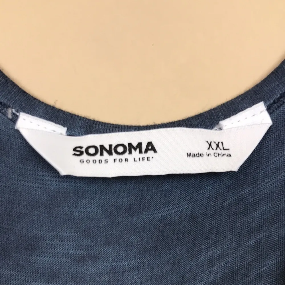 NWT Sonoma Women’s Mineral Wash Blue Tiered Tie Waist Tank Maxi Dress - Image 10