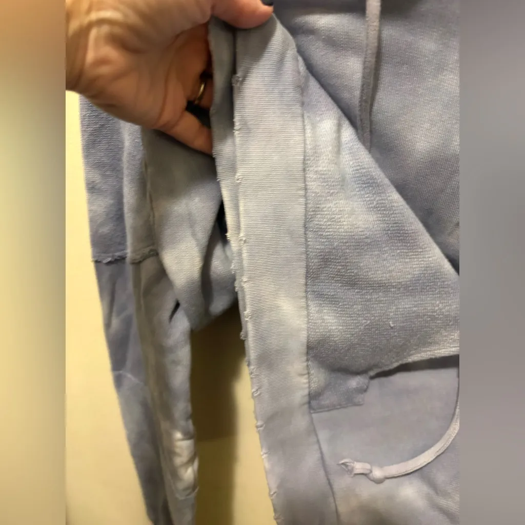 LoveShackFancy Anarosa Hoodie- Washed Denim Size Small - Image 12