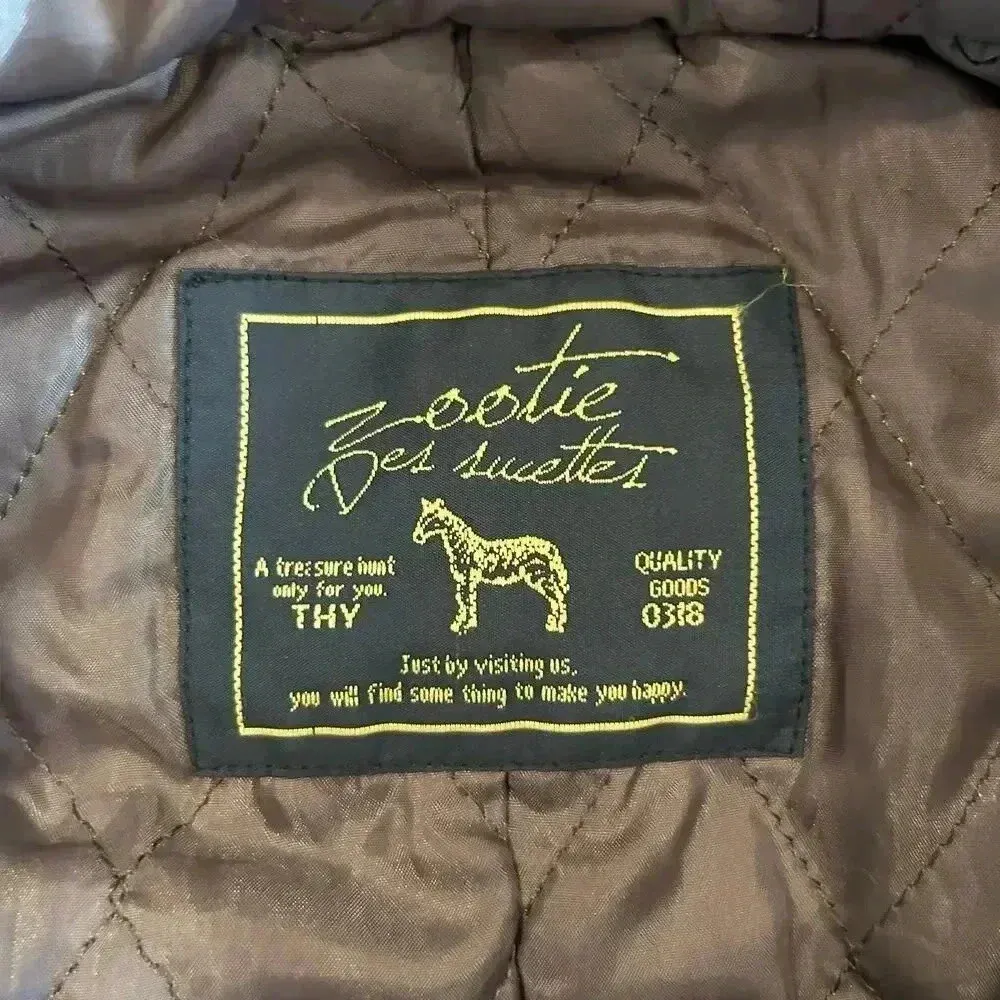 Zootie Des Sucettes Black Toggle Quilted Puffer Jacket Outdoor Gorpcore Size M Size M - Image 3