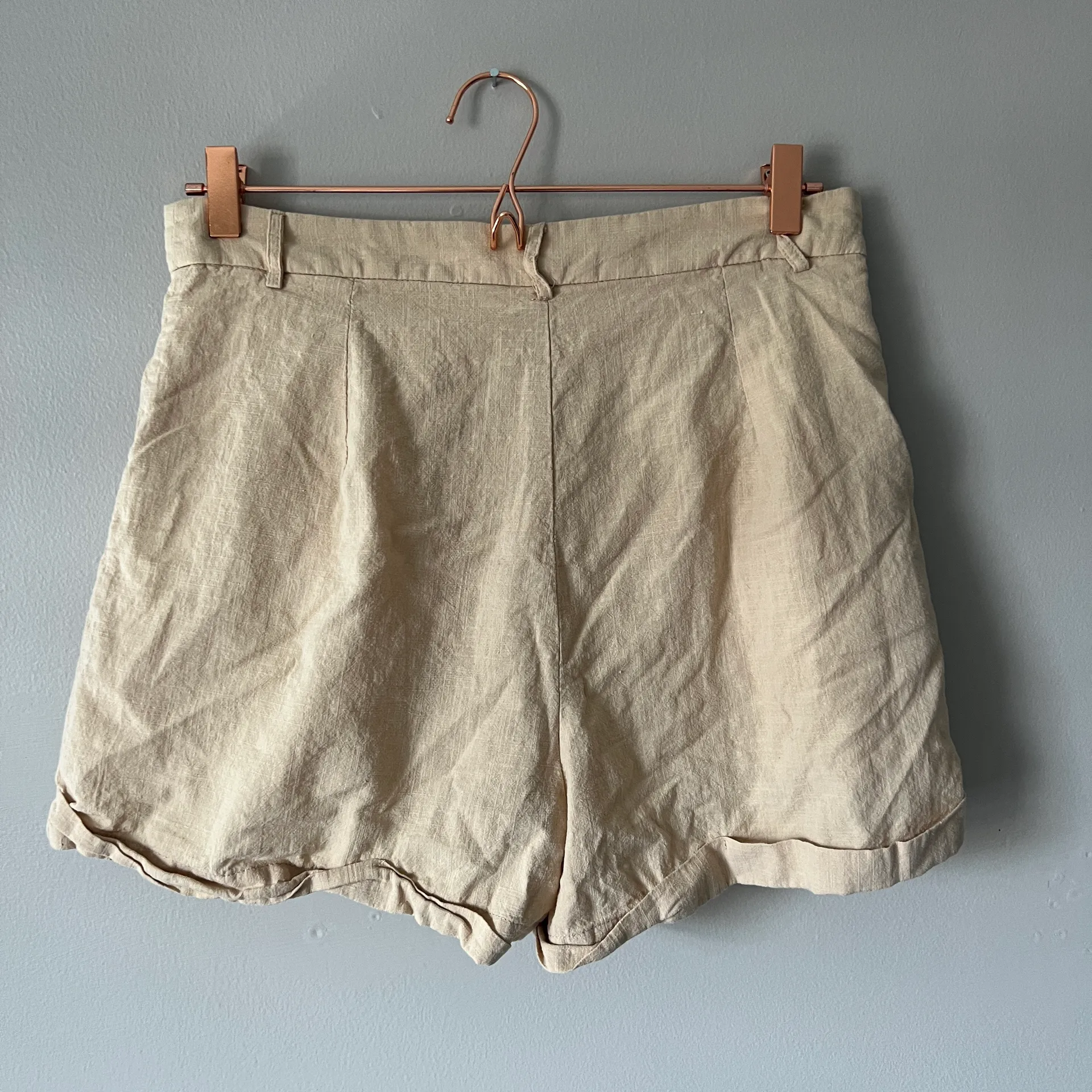 tan smock bandeau top & short set - Image 6