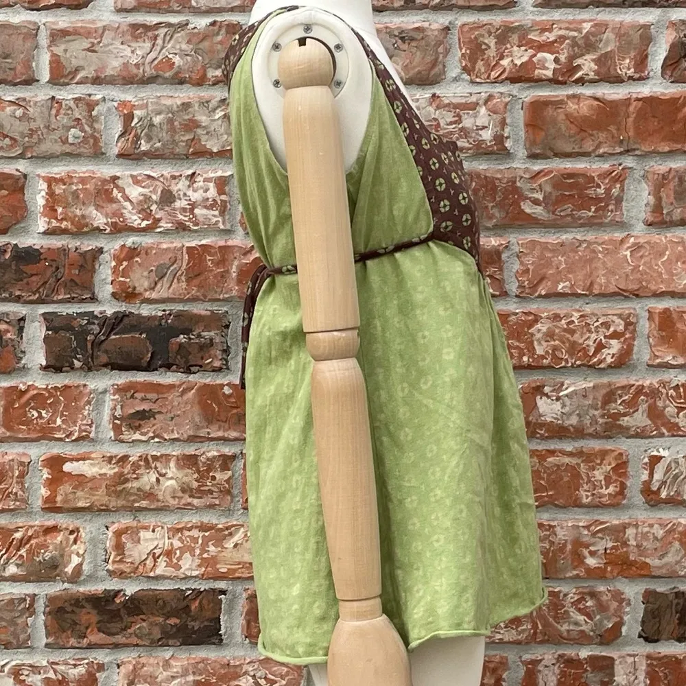 American Eagle brown.& green floral patterned top/ S / Excellent condition - Image 6