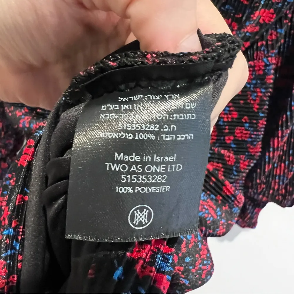 NEW SABINA MUSAYEV Capella Pleated Satin Mini Dress Black Size M - Image 13