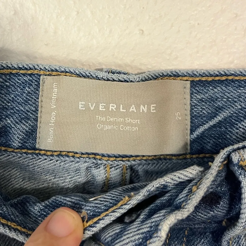 EVERLANE The Demin Short Jean Shorts Organic Cotton Size 25 - Image 5