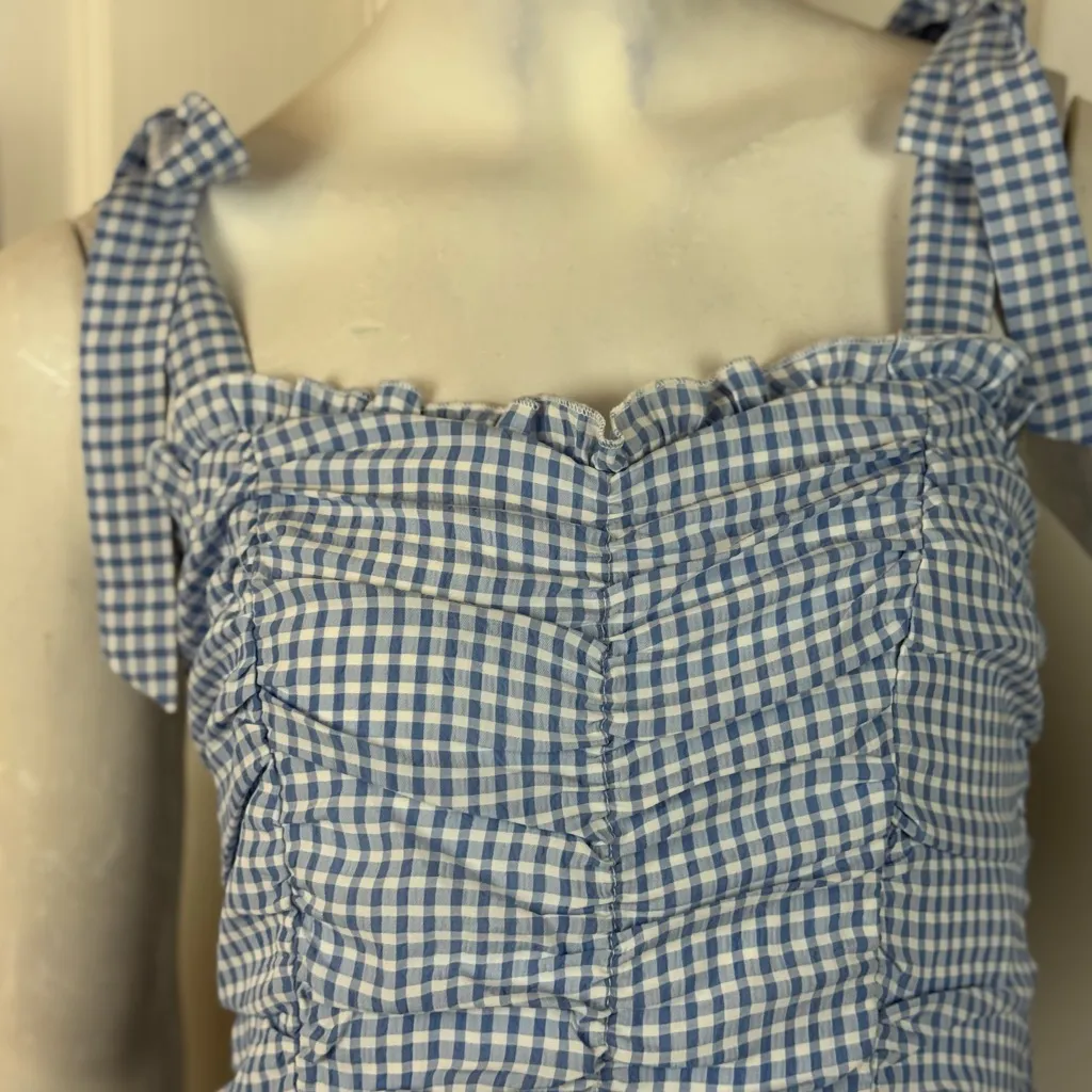 JessaKae Blue and White Tiered Midi Skirt - Image 8