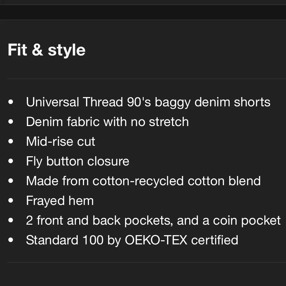 Universal Thread Mid Rise 90s Baggy Raw Hem Denim Shorts in Medium Wash - Image 9