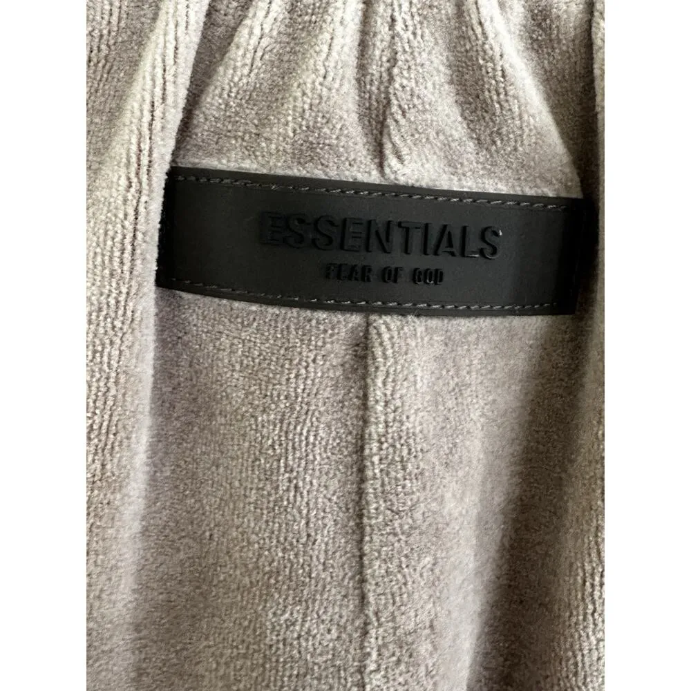 Fear of God Essentials Women's Velour Beach Short Oak Size Small Brown - Image 7