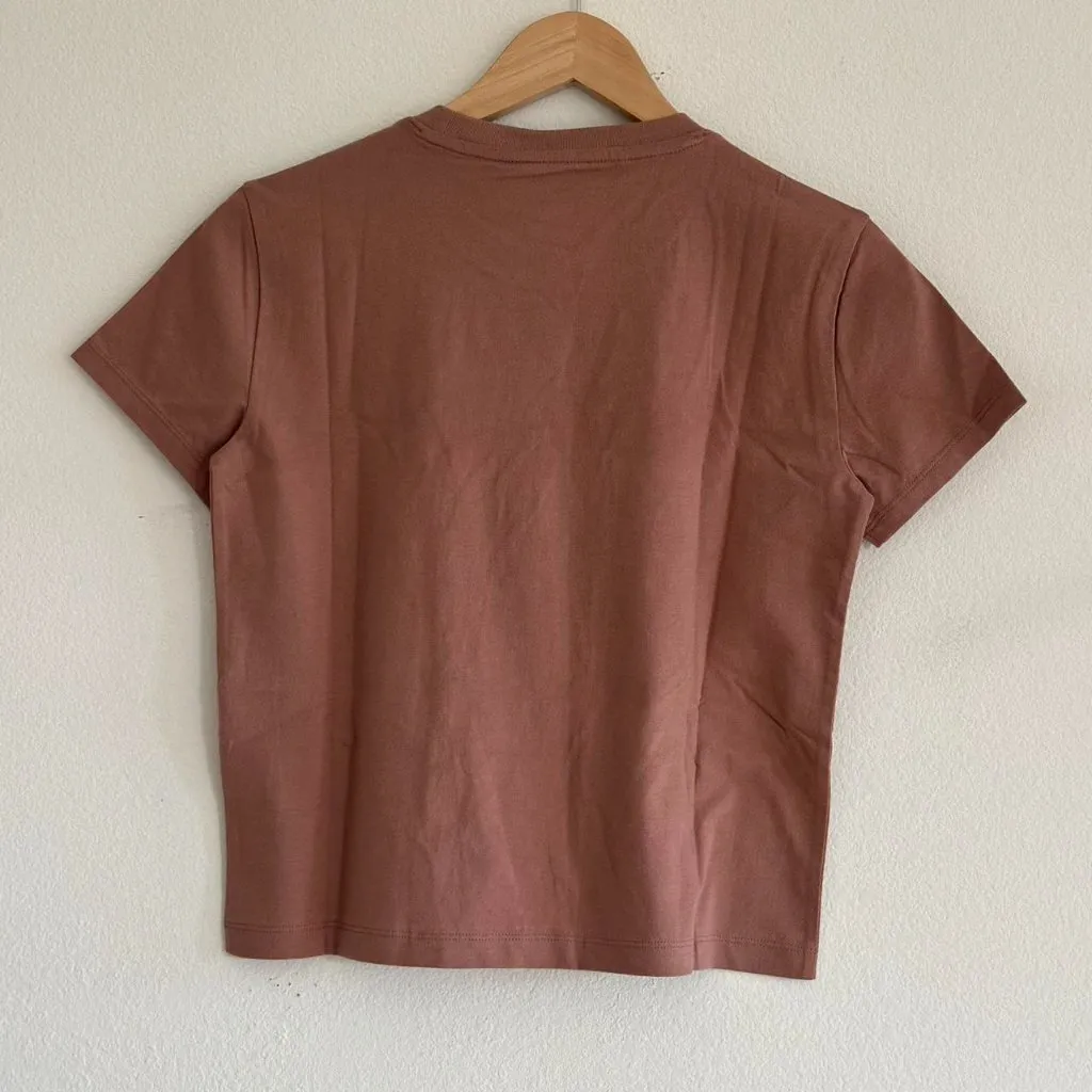 Everlane The Box Cut Tee in Essential Cotton in Rose Dusk, Size XXS - Image 8