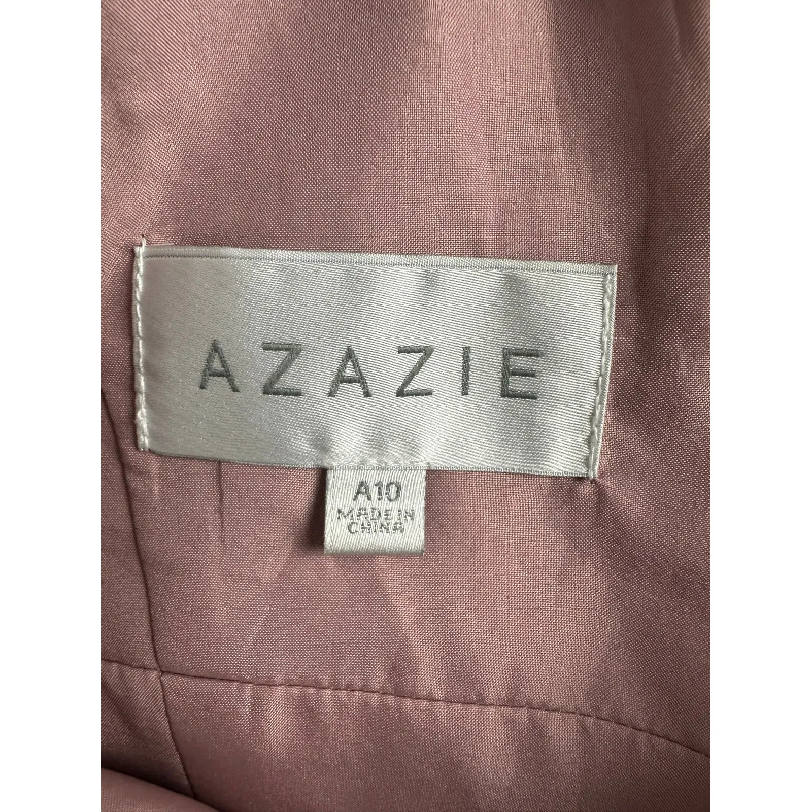 Azazie Size 10 A10 Dusty Rose Bianca A-Line Pleated Chiffon Gown Bridesmaid - Image 13