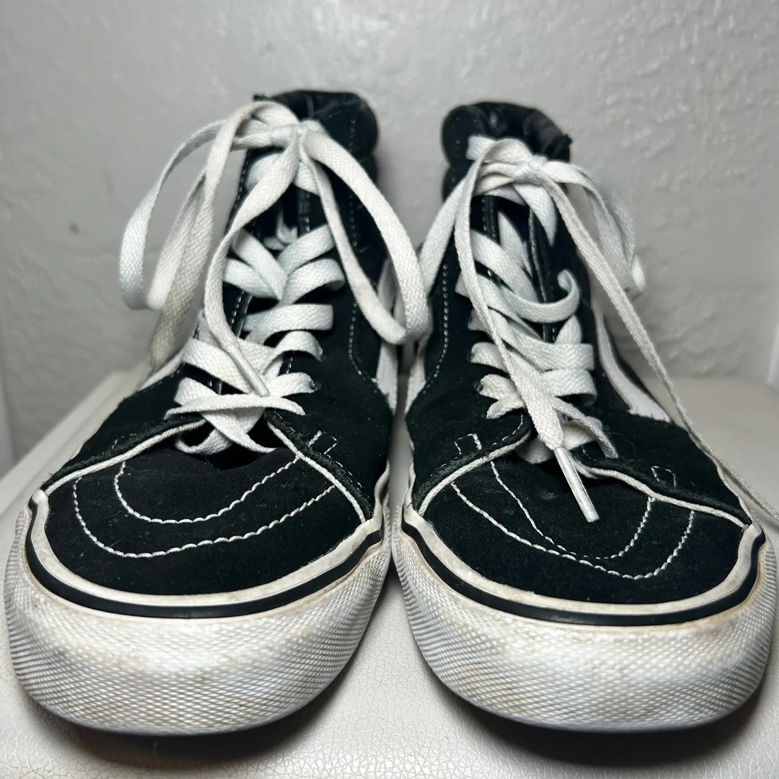 Vans Sk8-Hi Black‎ Sneakers Women's High Top Skate Shoes Classic Style Size 8 - Image 2