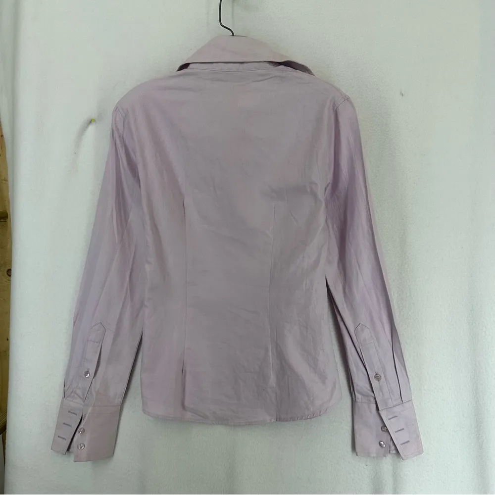 Hawes & Durtis Semi Fitted Long Sleeve Button Up Shirt Women’s 6 Pink - Image 6