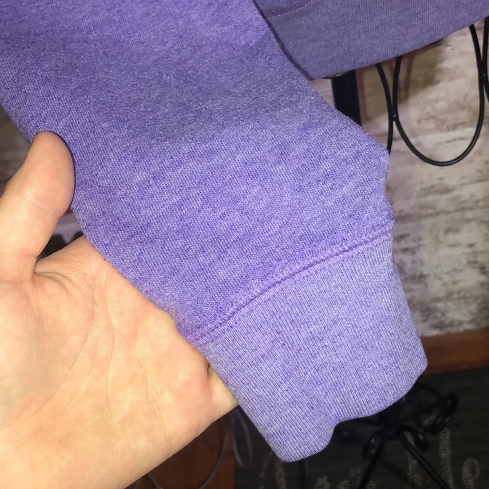 Victoria’s Secret pink quarter zip sweatshirt purple size small causal pink Vs​​ - Image 5