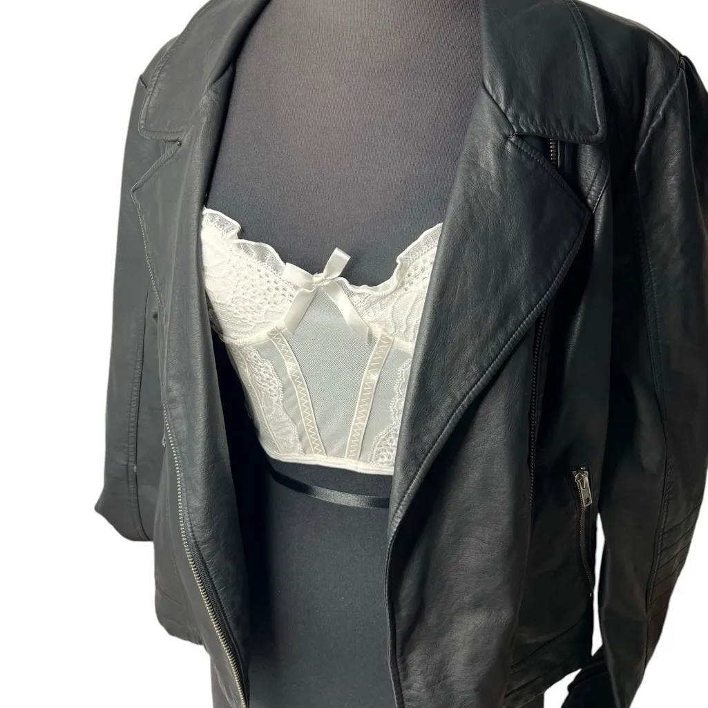 SHEIN 2PACK Lace Bustier Crop Cami Top Black Adjustable Strap Size Small - Image 6