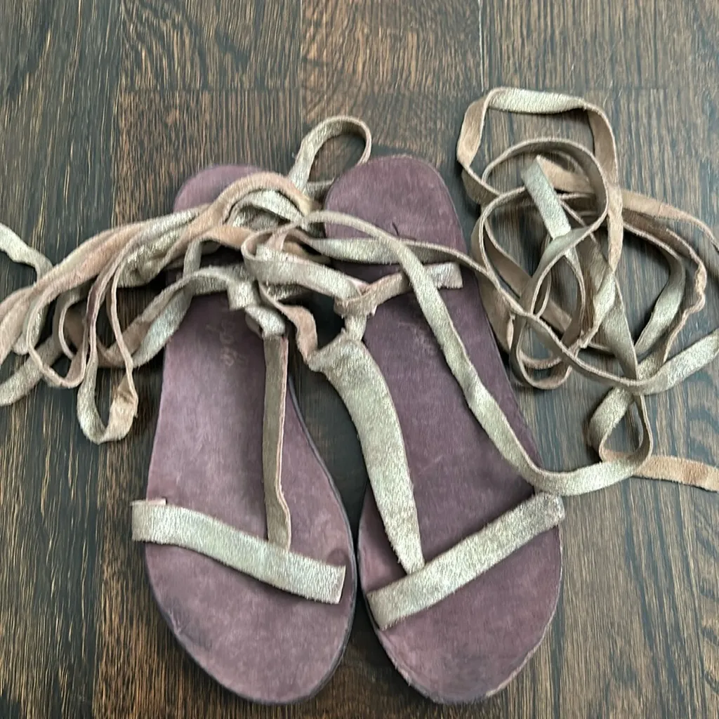 Free People Dahlia Lace‎ Up Sandals - Image 2