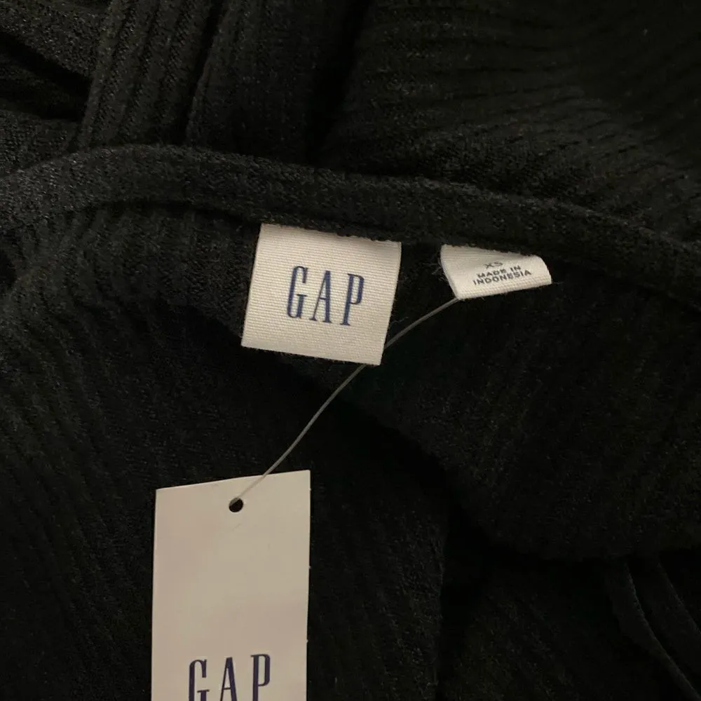 #115 Gap Black Stretch Rib Knit Jumpsuit - Image 9