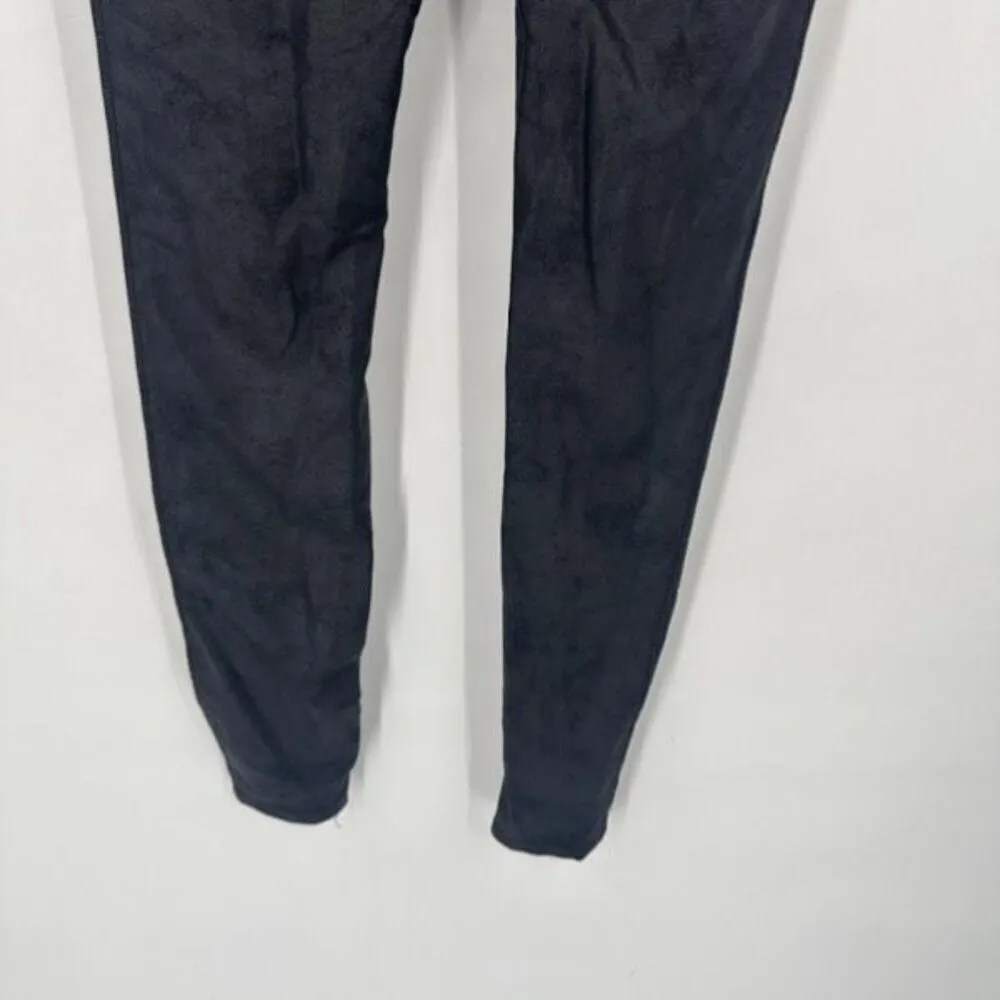 Rachel‎ Zoe Coated Faux Leather Tummy Control Hi Rise Leggings Small Black - Image 8