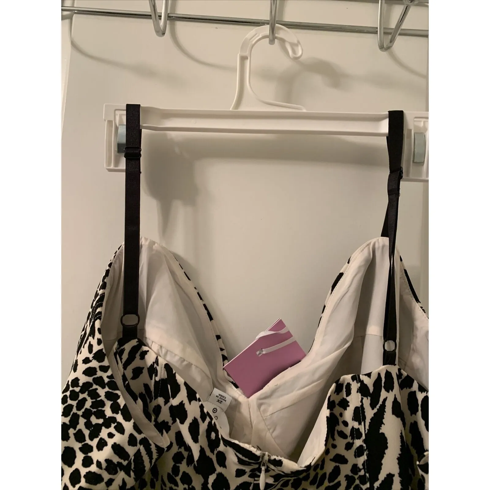 Sergio Hudson Women's Plus Size 2X Leopard Zebra Print Bustier Dress Bla… Black - Image 15