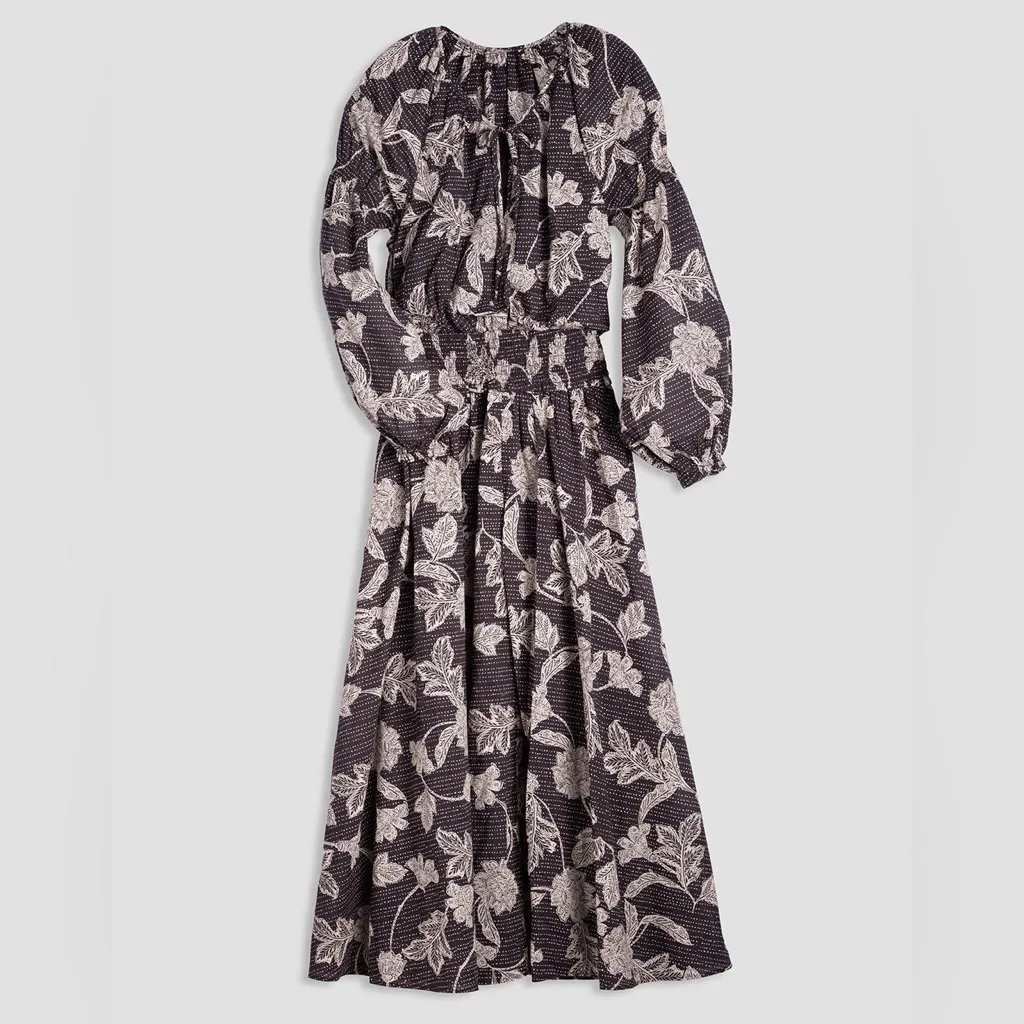 unsubscribed‎ smocked waist dress in faded black XS - Image 4