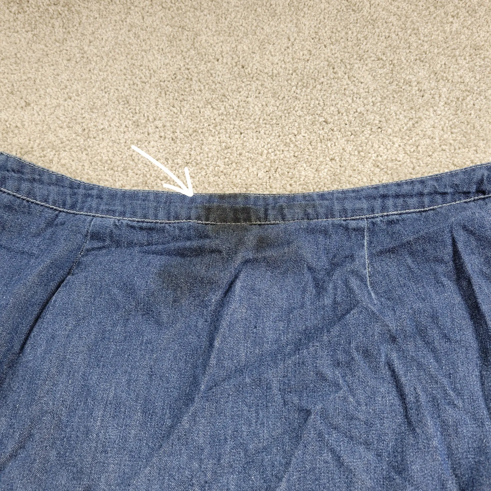 VTG Amici Jean Skirt‎ Womens 8 Blue Denim Drop Waist Tiered Rodeo Western 90s - Image 10