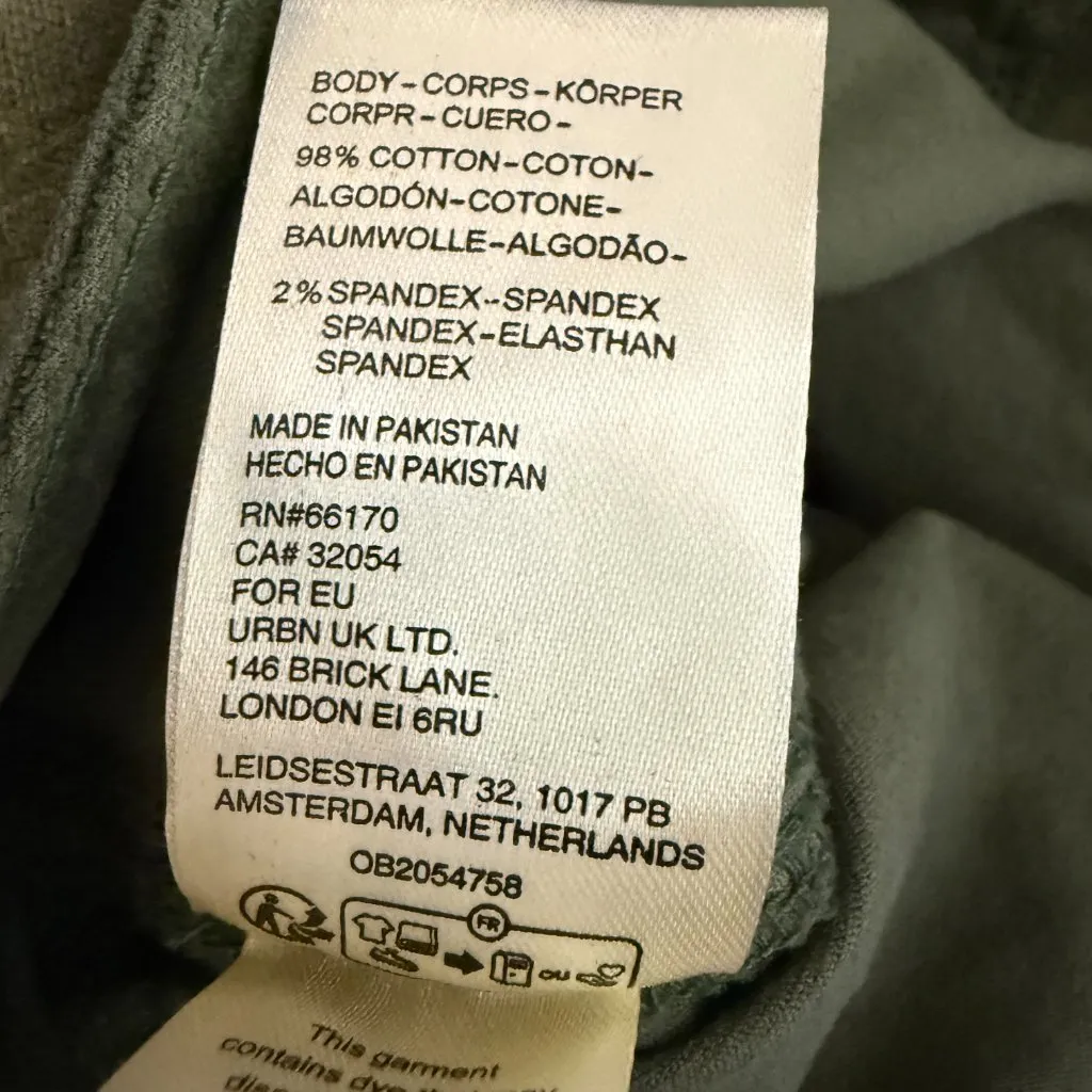 Free People High Time Velvet Kick Flare Pants Women's 6 Chive Green Festival NWT - Image 16