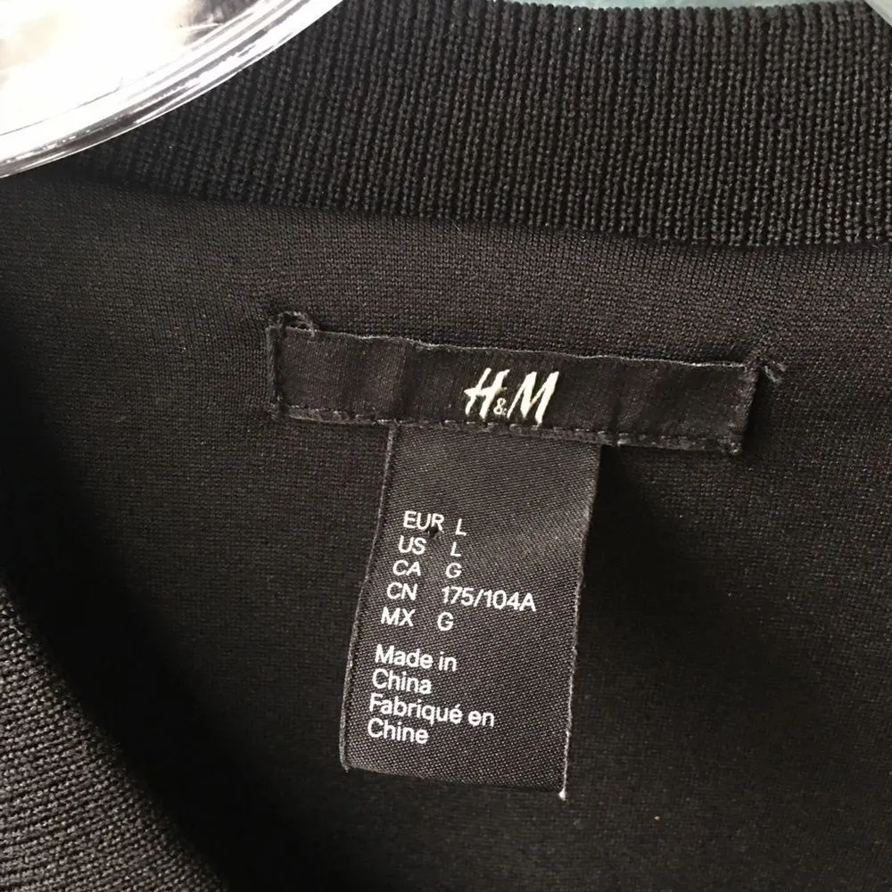 H&M Bomber Multicolor Metallic Gold Zipper - Image 4