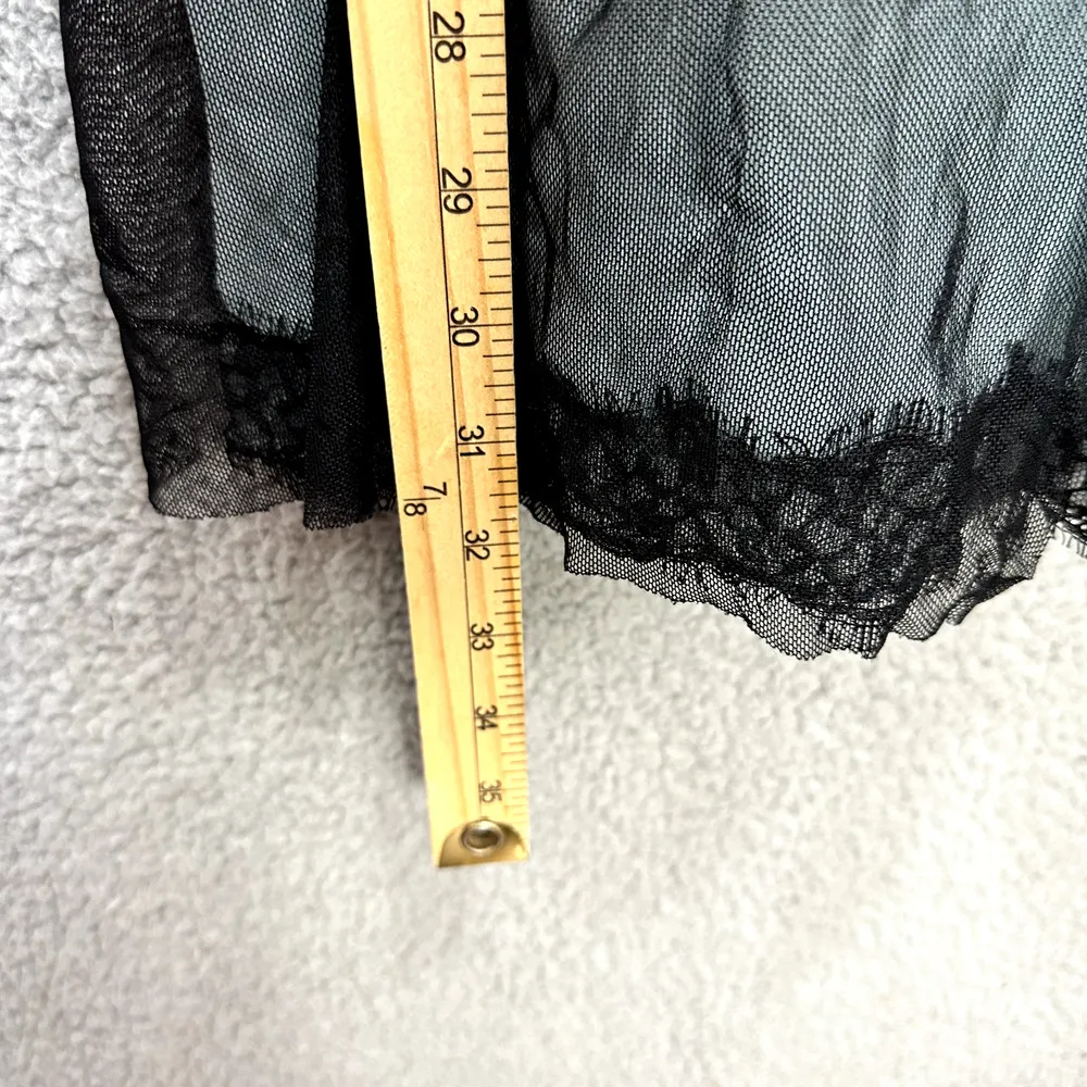 Ambrielle Babydoll Chemise XL Blue‎ Lace Nightgown Fairy Goth Slip Dress Y2K Blue - Image 5