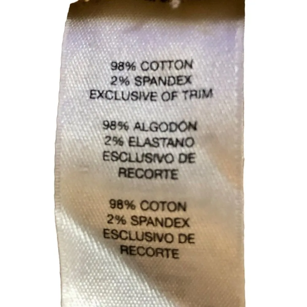 Chicos Corduroy Pants Womens M/10 (1.5) Used Animal Print Metal Details - Image 10