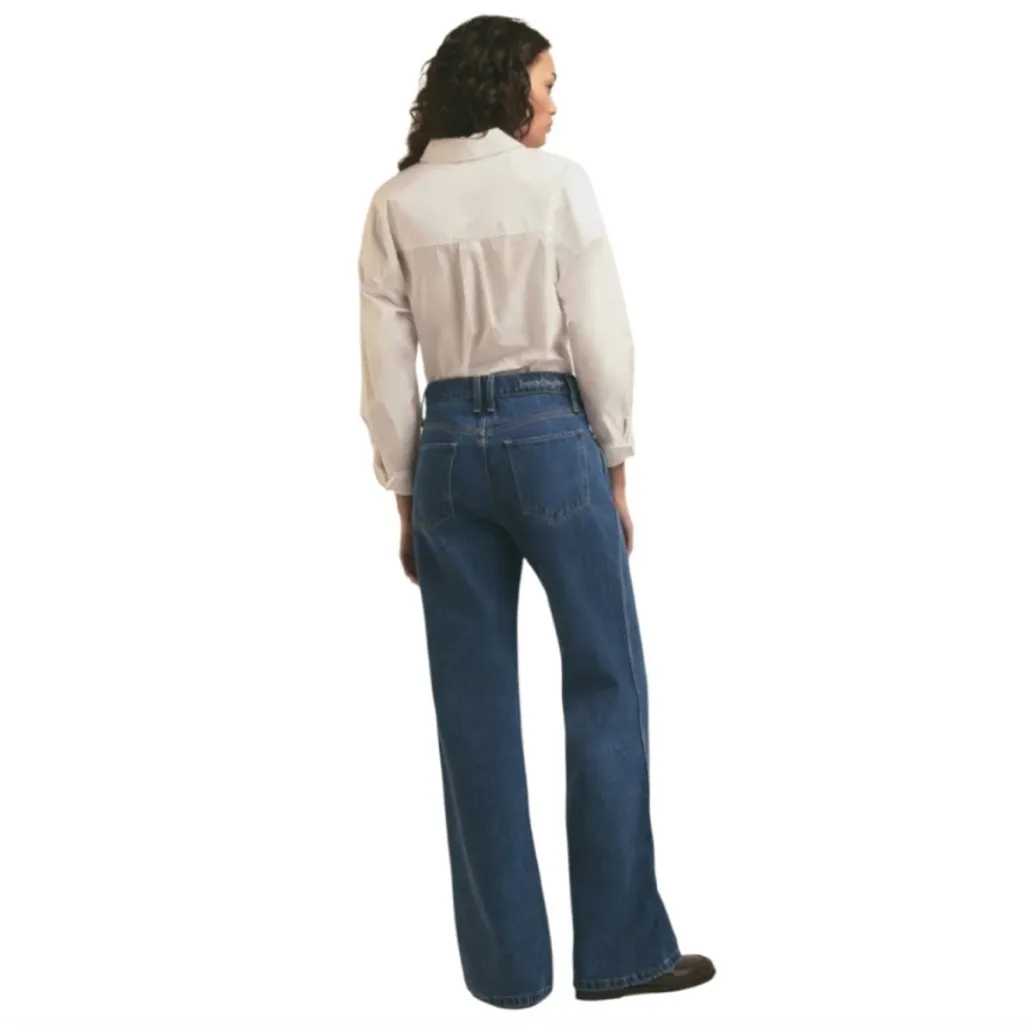 Favorite Daughter Olympia Wide Leg Jeans Cody wash Sz 29 Blue - Image 2