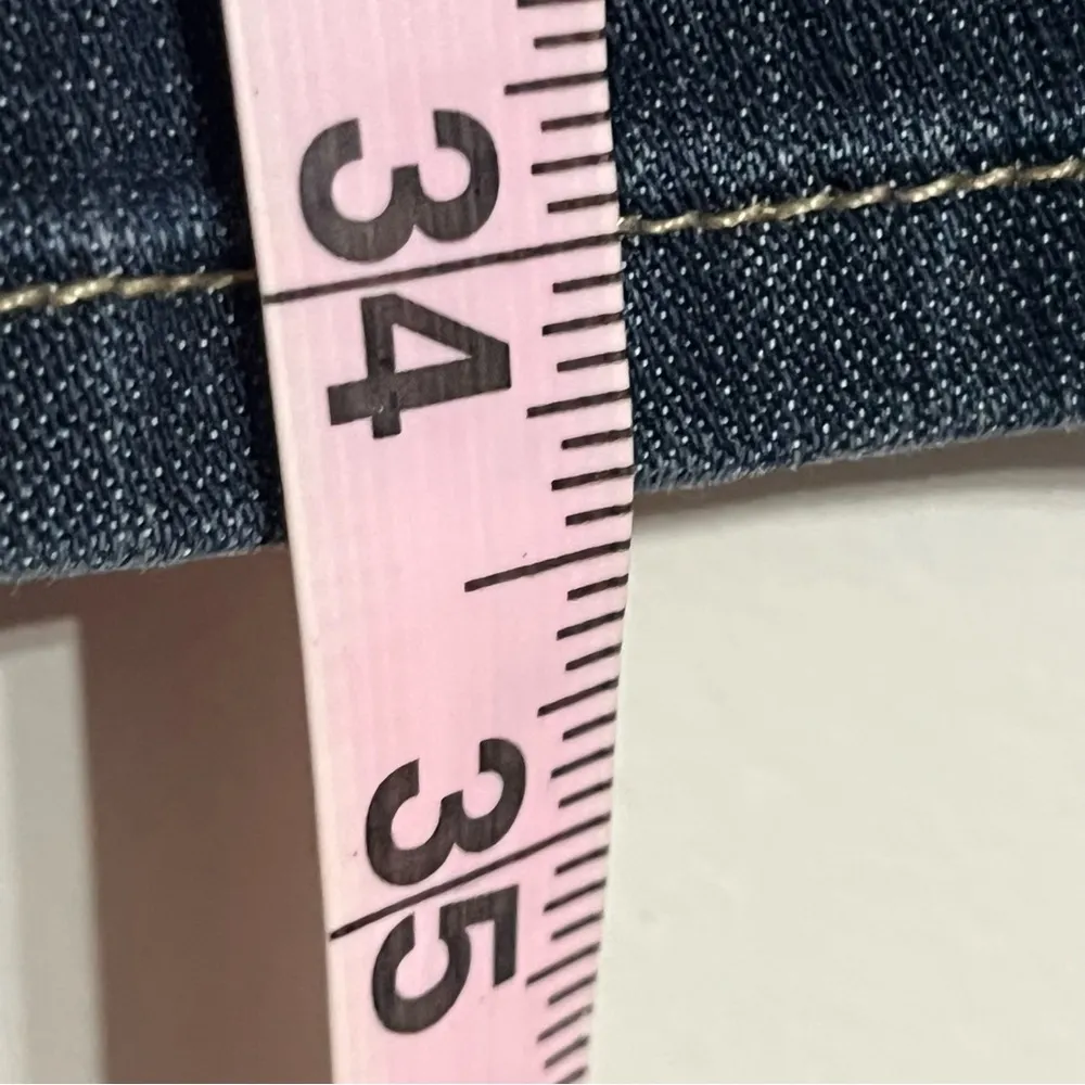 Lucky Brand Lola Boot Women's 2/26 LONG Ankle Dark Wash Blue Denim Bootcut Jeans - Image 6