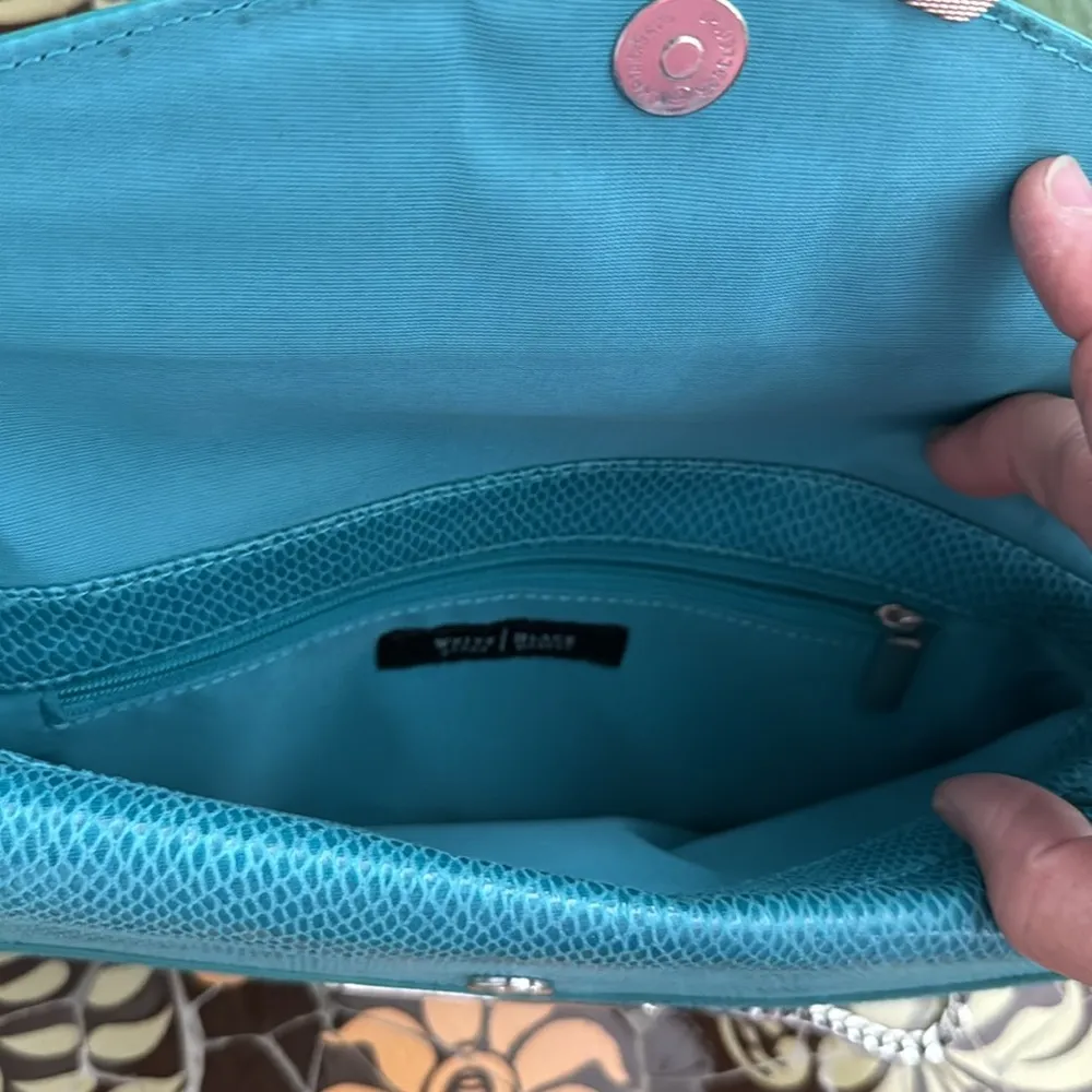 WHBM WHITE HOUSE BLACK MARKET SNAKE SKIN CROSSBODY BAG - Image 5