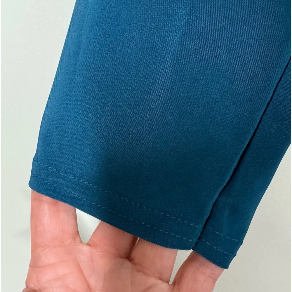 BooHoo Teal Bodysuit Neckline Peek a Boo Cut Out Detail Size 16 - Image 11