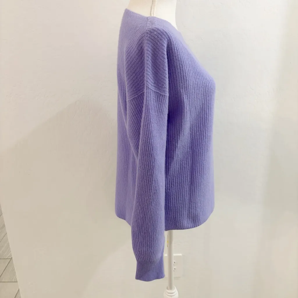 Sundance Periwinkle Cashmere Boat Neck Ribbed Knit Sweater Size S - Image 12