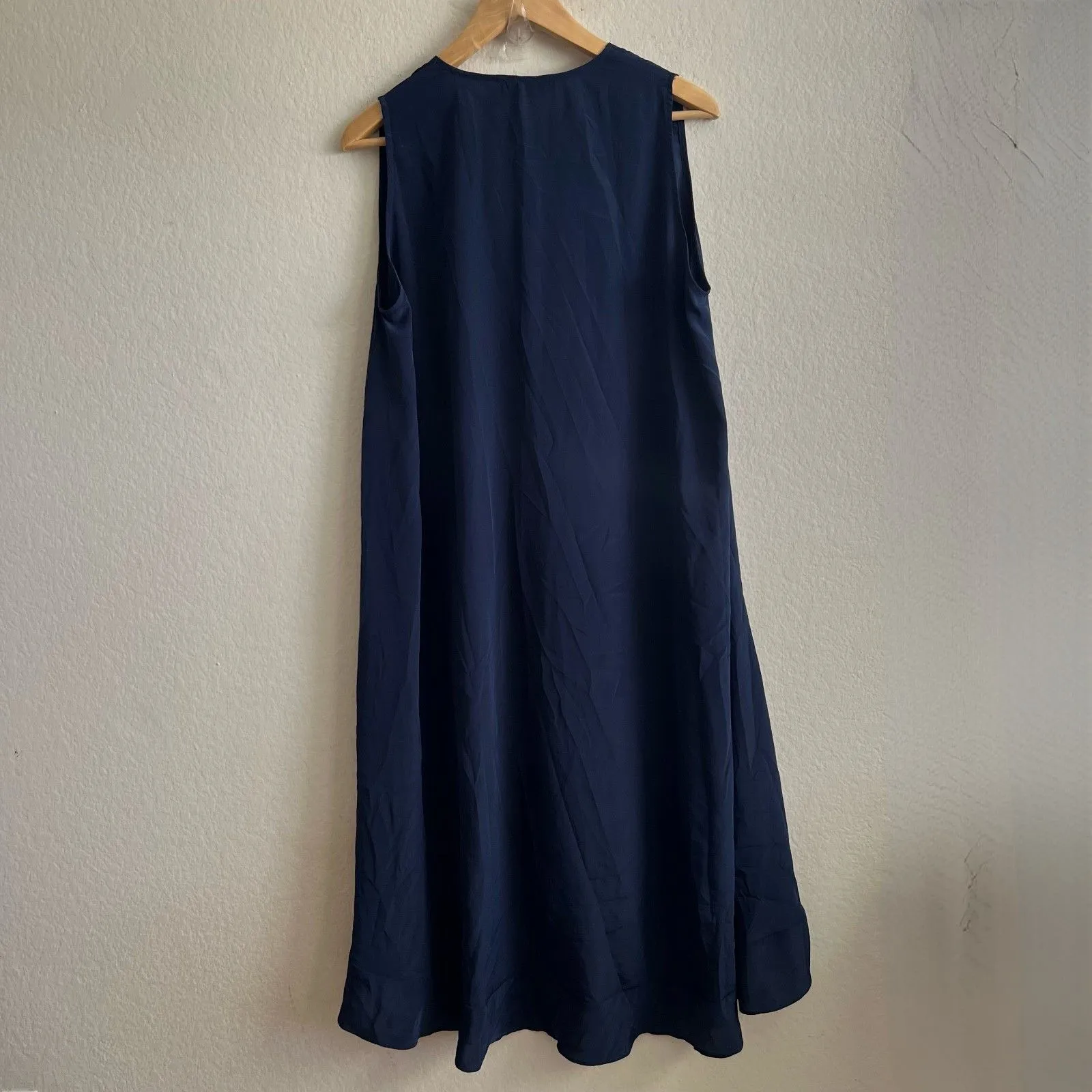 HATCH Navy Blue High Low Sleeveless Ruffle Maternity Lawn Dress Womens Small Size undefined - Image 3