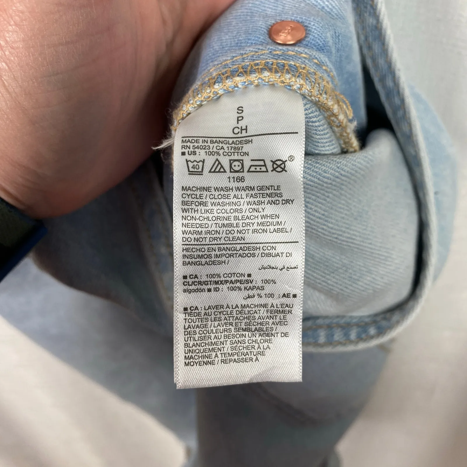 Old Navy Light Blue Raw Hem Shortalls Sz.S NWT - Image 13