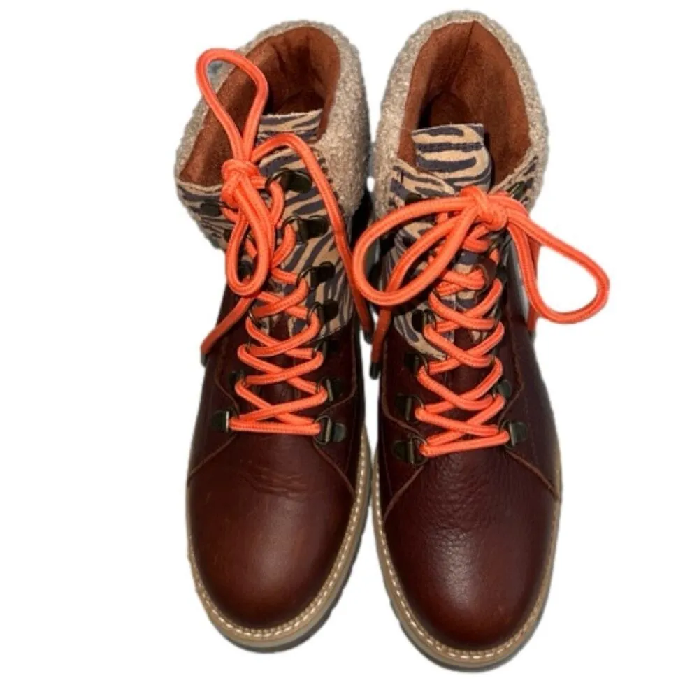 Toms Mesa Boot Waterproof Shearling Cuff Tiger Stripe Size 6.5 NEW w/o Box - Image 4