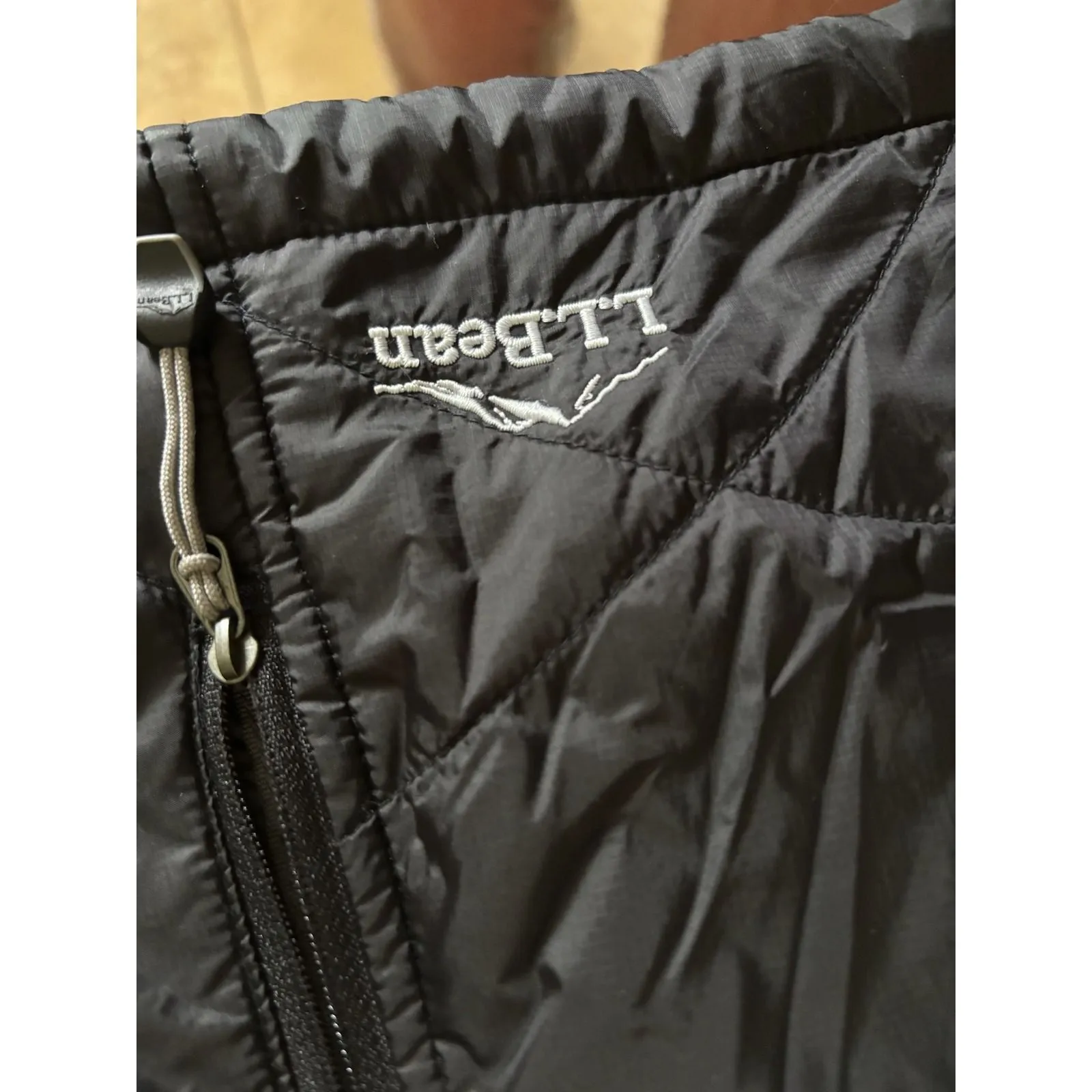 LL Bean Womens Quilted Jacket Black Full Zip Lightweight XXS PrimaLoft Coat - Image 4