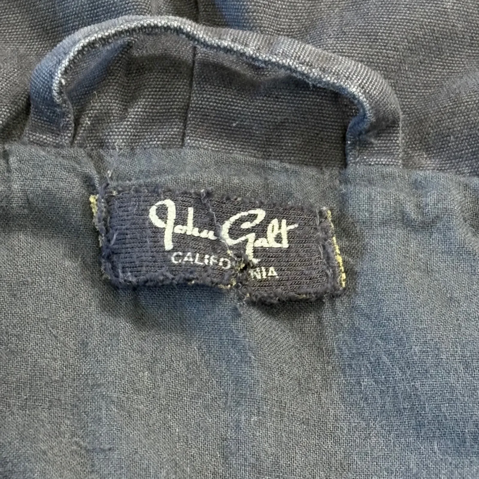 J Galt Brandy Melville Navy Hoodie Zip Jacket Heavyweight Bomber M/L Streetwear Blue Size M - Image 4