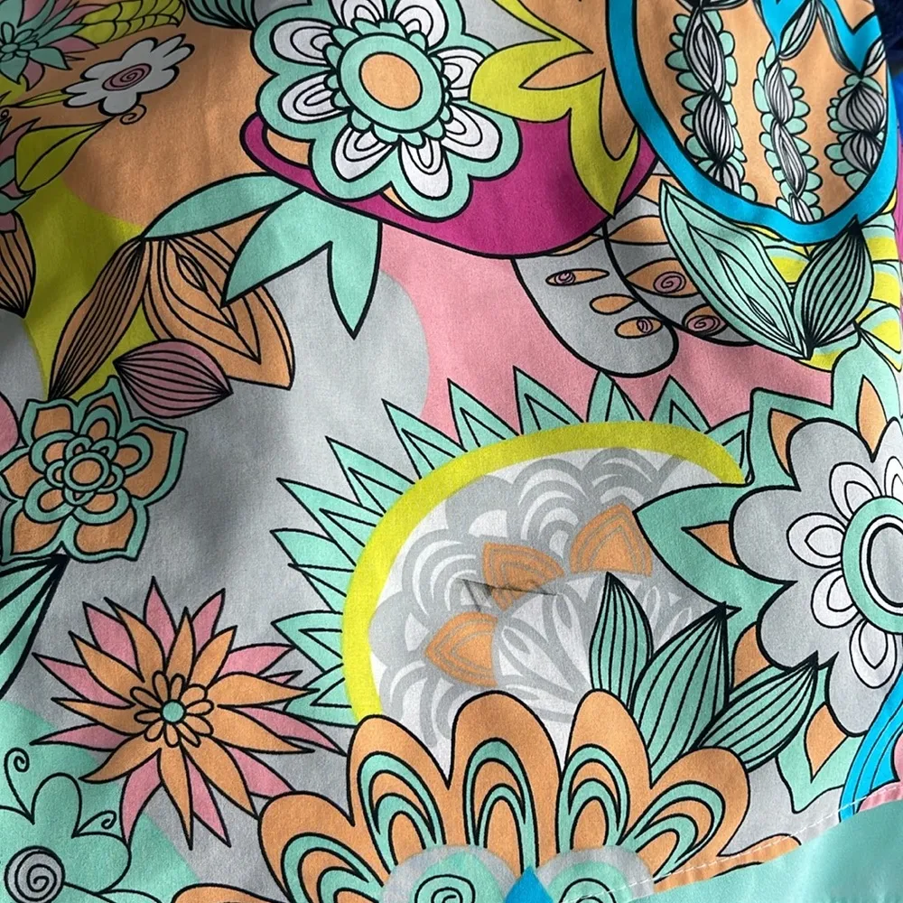 Judith March  Floral Multicolor Groovy Sundress Size Large - Image 13