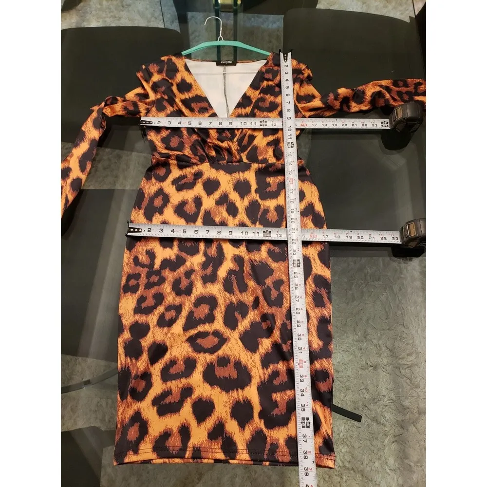 Chicme Brown Leopard Animal Print V - Image 7