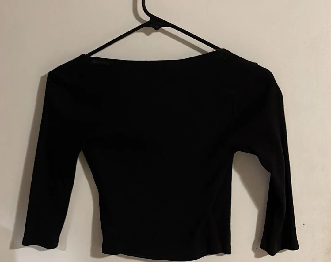 Timing Crop Top Black - Image 3