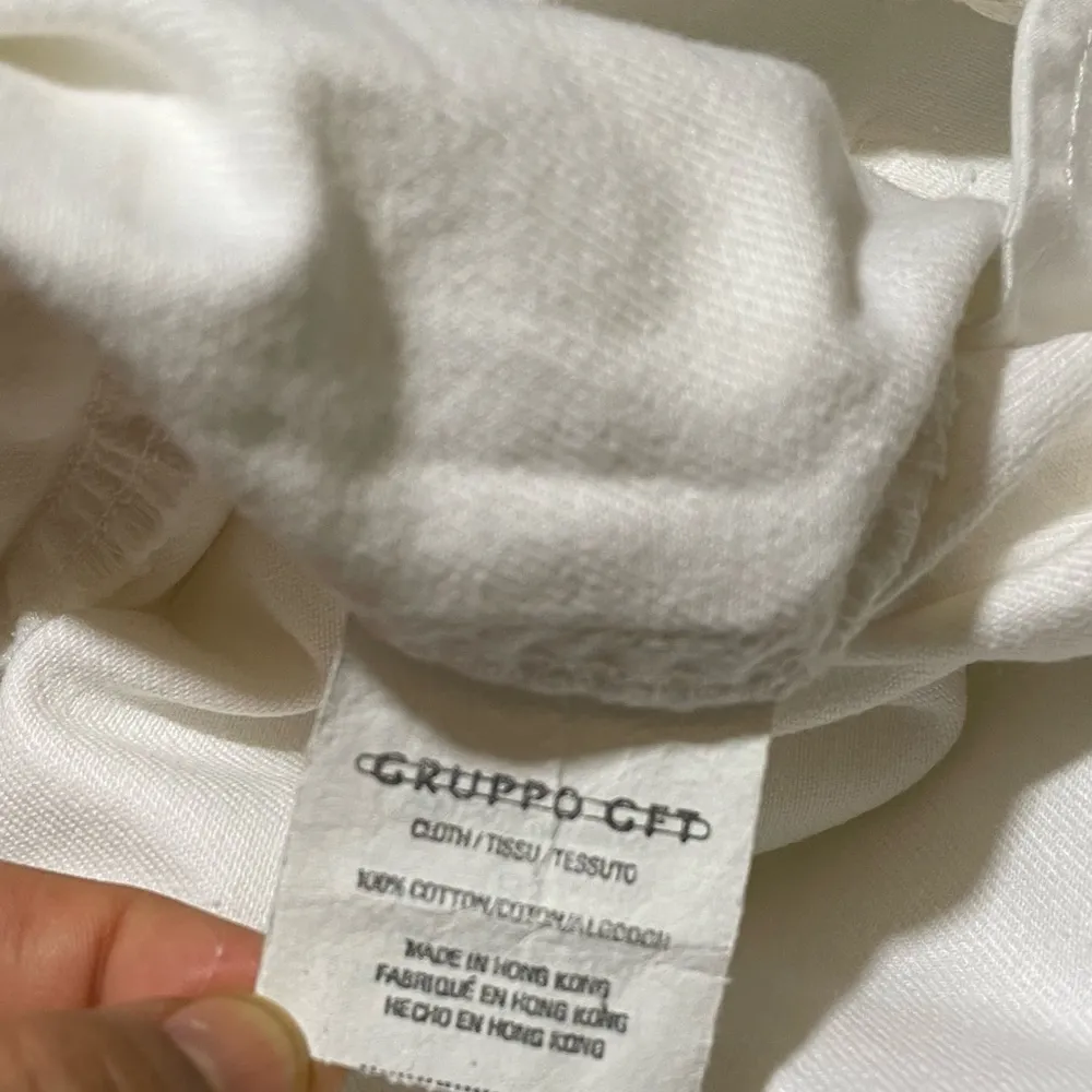 Emanuel Ungaru denim white  shorts with pockets raw hem womens Size 10/44 - Image 12