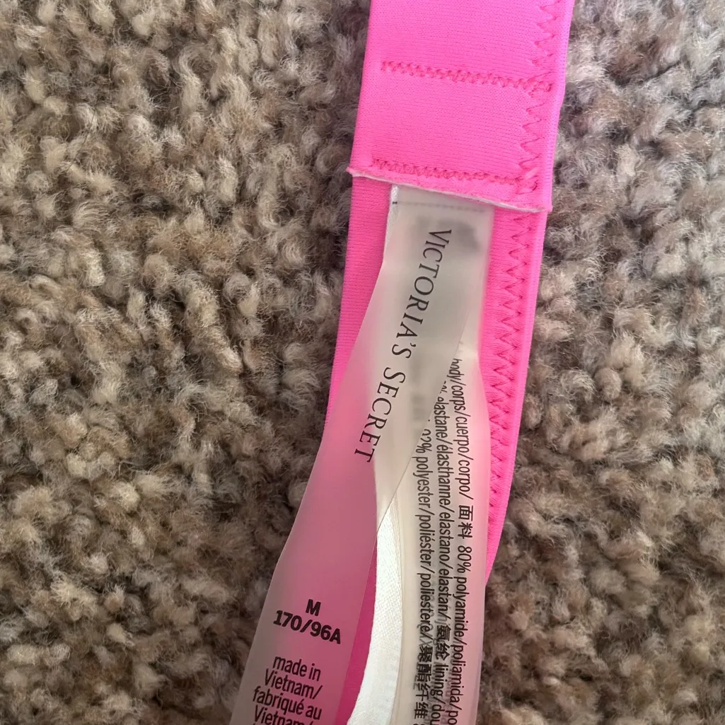 Victoria's Secret Bright Pink Bikini Top - Image 3