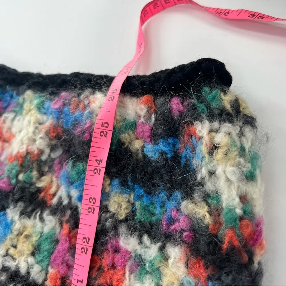 Missoni boucle mohair wool sweater sz 38 multicolor open weave - Image 6