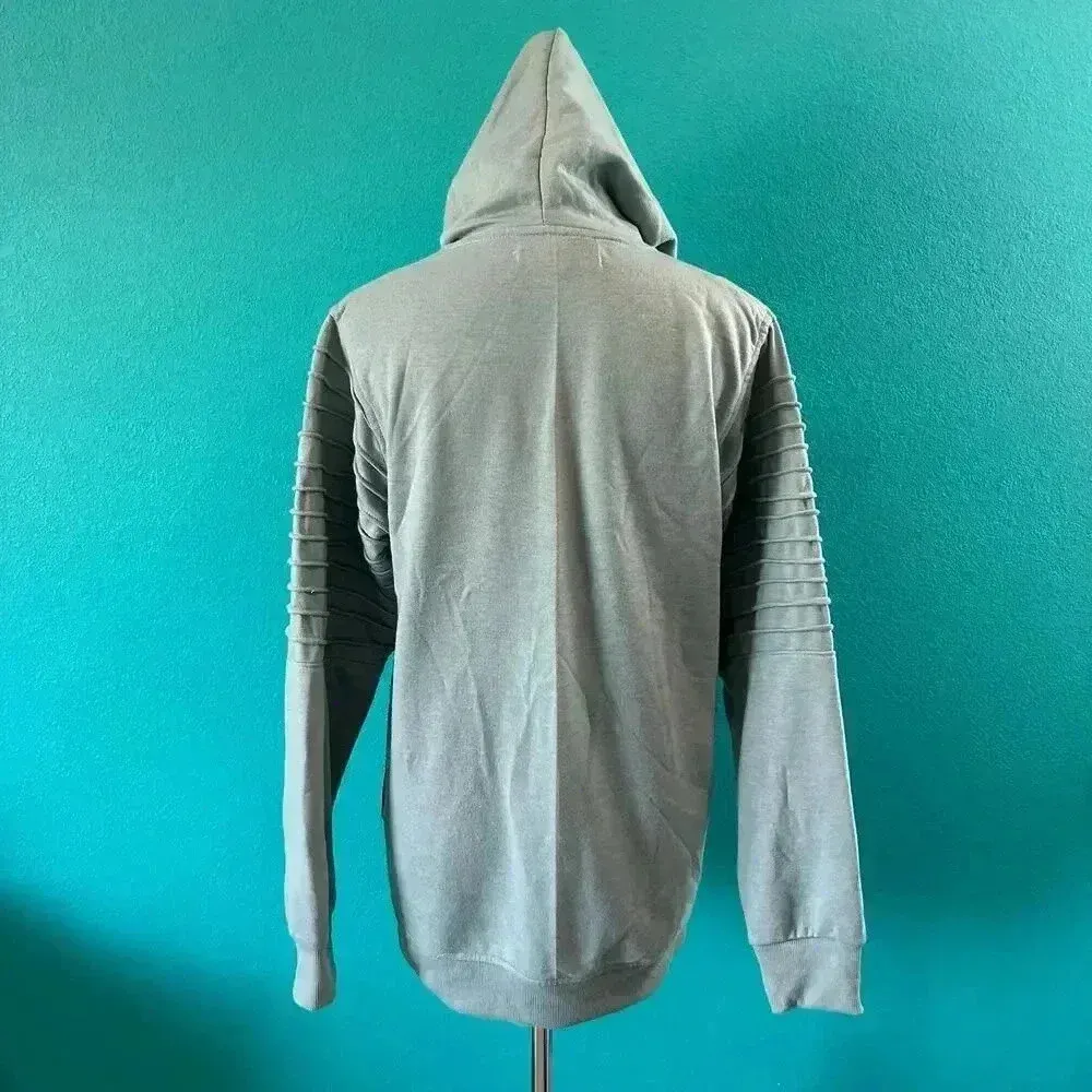 Truth Substance Common Sense Womens blue Pleated Sleeve Pullover Sweatshirt S - Image 4