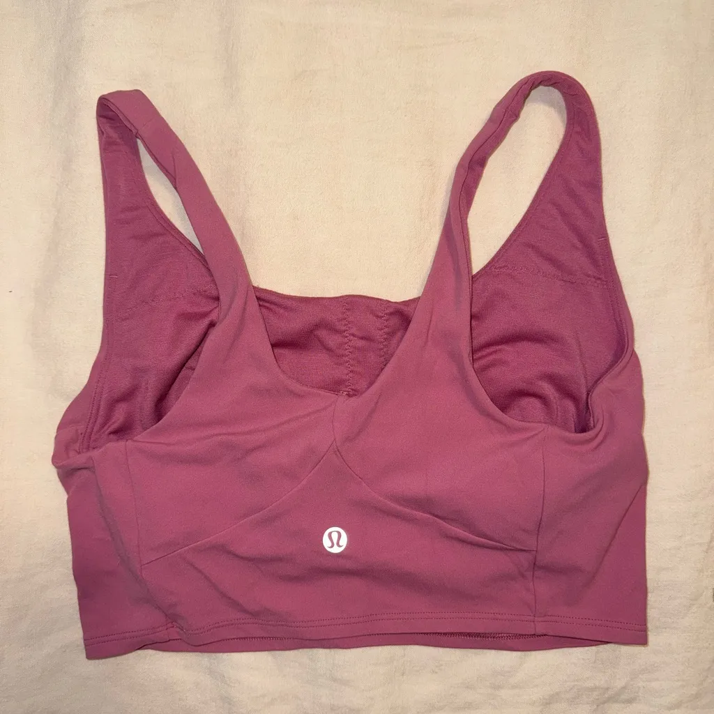 Lululemon Nulu Front-Darting Yoga Bra 
Pink Blossom - Image 6